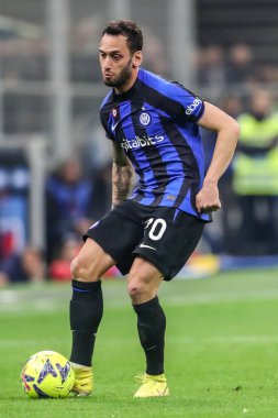 Milan, İtalya. 19/03/2023. İtalyan SerieA Futbol Şampiyonası. Inter VS Juventus 0-1. Hakan Calhanoğlu, İnter.