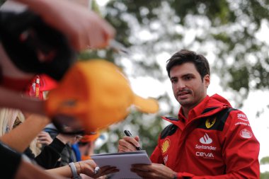 Albert Park, Melbourne, Avustralya. F1 Dünya Şampiyonası 2023. Avustralya Grand Prix 'si. # 55, Carlos SAINZ Jr., ESP, Scuderia Ferrari Takımı, SF-23.