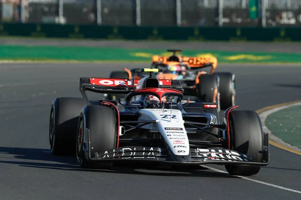 stock image Albert Park, Melbourne, Australia. F1 World Championship 2023. Grand Prix of Australia. #22, Yuki TSUNODA, JAP, Team Scuderia Alpha Tauri, AT04, Honda RBPT.