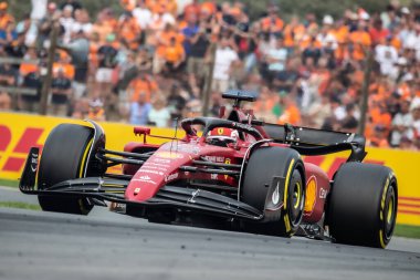 Zandvoort, Hollanda. 1-4 Eylül 2022. F1 Dünya Şampiyonası, Hollanda Grand Prix. Yarış günü. # 16, Charles LECLERC, MCO, Team Scuderia Ferrari, F1-75, Ferrari 065 motor. Bitişte üçüncü..