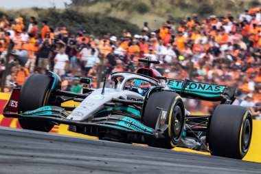 Zandvoort, Hollanda. 1-4 Eylül 2022. F1 Dünya Şampiyonası, Hollanda Grand Prix. Yarış günü. # 63, George RUSSELL, GBR, Mercedes AMG F1 Team, Mercedes-AMG F1 W13 E Performans, finişte Sacond.