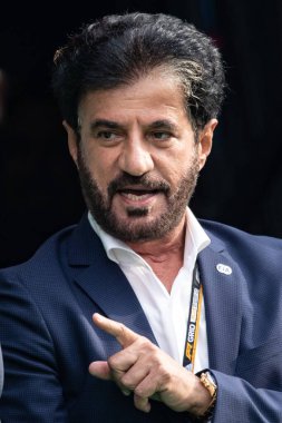 Zandvoort, Hollanda. 1-4 Eylül 2022. F1 Dünya Şampiyonası, Hollanda Grand Prix. Yarış günü. Muhammed Bin Sulayem, FIA Başkanı.