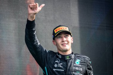 Zandvoort, Hollanda. 1-4 Eylül 2022. F1 Dünya Şampiyonası, Hollanda Grand Prix. Yarış günü. # 63, George RUSSELL, GBR, Mercedes AMG F1 Team, Mercedes-AMG F1 W13 E Performans, finişte Sacond.