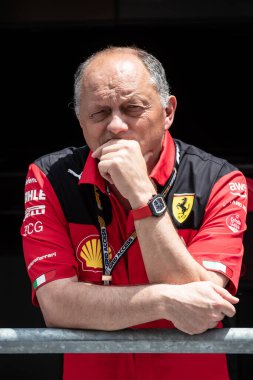 Miami, Florida, ABD. 04 / 07 Mayıs 2023. F1 Dünya Şampiyonası. Miami 'nin F1 Grand Prix' si. Frederic Vasseur (FRA), Takım Müdürü Scuderia Ferrari F1.
