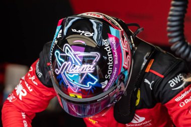 Miami, Florida, ABD. 04 / 07 Mayıs 2023. F1 Dünya Şampiyonası. Miami 'nin F1 Grand Prix' si. # 55, Carlos SAINZ Jr., ESP, Scuderia Ferrari Takımı, SF-23.