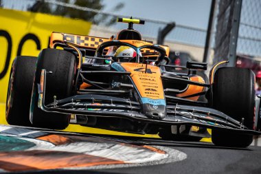 Miami, Florida, ABD. 04 / 07 Mayıs 2023. F1 Dünya Şampiyonası. Miami 'nin F1 Grand Prix' si. # 4, Lando NORRIS, GBR, McLaren F1 Ekibi, MCL60, Mercedes motoru.