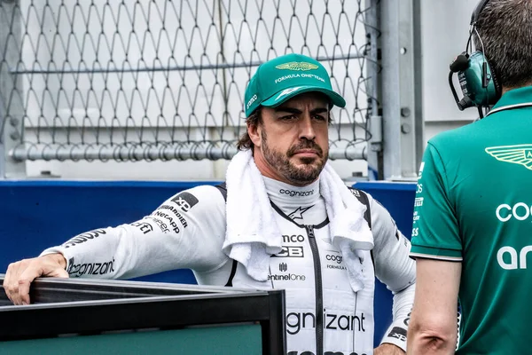 MIAMI, FLORIDA, ABD. 04-07 Mayıs, 2023: F1 Dünya Şampiyonası. Miami 'nin F1 Grand Prix' si. Eski Fernando Alonso, Aston Martin, üçüncü..