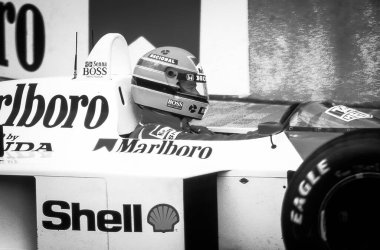 Monte Carlo, Monaco. 15 May 1988. Grand Prix of Monaco. F1 World Championship 1988. #12 Ayrton Senna, Brazilian, on his Mclaren Honda. clipart