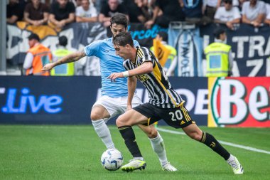 Torino, İtalya. 16 Eylül 2023. İtalyan Serisi A Futbol Şampiyonası 2023 / 24. Juventus Lazio 'ya karşı 3-1. Fabio Miretti, Juventus.