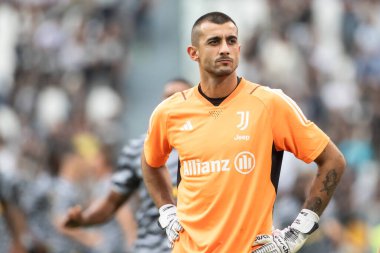 Torino, İtalya. 16 Eylül 2023. İtalyan Serisi A Futbol Şampiyonası 2023 / 24. Juventus Lazio 'ya karşı 3-1. Mattia Perin, kaleci Juventus..