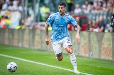 Torino, İtalya. 16 Eylül 2023. İtalyan Serisi A Futbol Şampiyonası 2023 / 24. Juventus Lazio 'ya karşı 3-1. Mattia Zaccagni, Lazio.