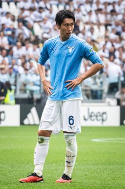 Torino, İtalya. 16 Eylül 2023. İtalyan Serisi A Futbol Şampiyonası 2023 / 24. Juventus Lazio 'ya karşı 3-1. Daichi Kamada, Lazio,