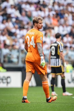 Torino, İtalya. 16 Eylül 2023. İtalyan Serisi A Futbol Şampiyonası 2023 / 24. Juventus Lazio 'ya karşı 3-1. Ivan Provedel, kaleci Lazio..