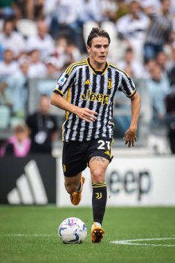 Torino, İtalya. 16 Eylül 2023. İtalyan Serisi A Futbol Şampiyonası 2023 / 24. Juventus Lazio 'ya karşı 3-1. Nicolo Fagioli, Juventus.