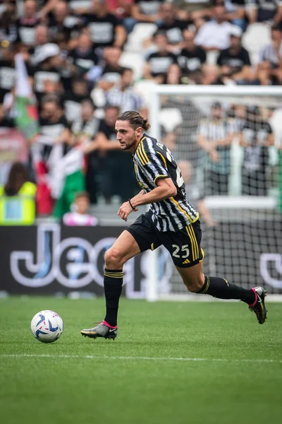 Stock image Turin, Italy. 16 September 2023. Italian Serie A Football Championship 2023/24. Juventus VS Lazio 3-1. Adrien Rabiot, Juventus.