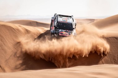Yanbu, Suudi Arabistan. 05-19 Ocak 2024. 46 Dakar Rallisi. # 216, Seth Quintero Dennis Zenz, Toyota GR DKR Hilux, oyota Gazoo Yarışı.