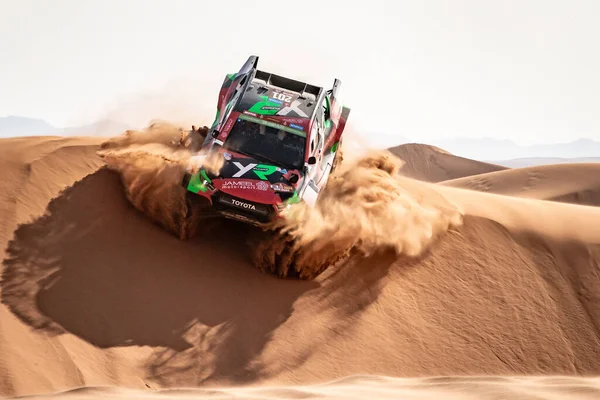 Yanbu Saudi Arabien 2024 Rallye Dakar 201 Yazeed Rajhi Timo Stockbild