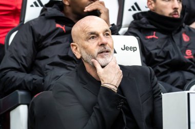 Torino, İtalya. 27 Nisan 2024. İtalyan Serisi A Futbol Şampiyonası. Juventus FC Milan 'a karşı..