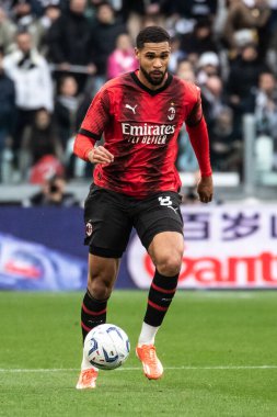 Torino, İtalya. 27 Nisan 2024. İtalyan Serisi A Futbol Şampiyonası. Juventus FC, Milan 'a karşı. Ruben Loftus-Cheek, Milan.