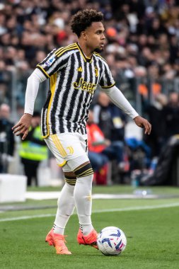 Torino, İtalya. 27 Nisan 2024. İtalyan Serisi A Futbol Şampiyonası. Juventus FC, Milan 'a karşı 0-0. Weston Mckennie, Juventus.