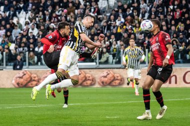 Torino, İtalya. 27 Nisan 2024. İtalyan Serisi A Futbol Şampiyonası. Juventus FC, Milan 'a karşı 0-0. Alek Milik, Juventus.