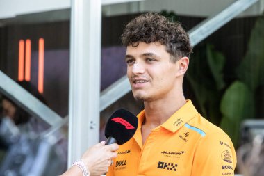 Miami, FL, ABD. 02-05 Mayıs 2024. Formula 1 Dünya Şampiyonası. Formula 1 Crypto.com Miami Grand Prix. - Perşembe. # 4, Lando NORRIS, GBR, McLaren F1 Ekibi, MCL38, Mercedes motoru.