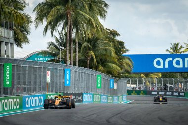 Miami, FL, ABD. 02-05 Mayıs 2024. Formula 1 Dünya Şampiyonası. Formula 1 Crypto.com Miami Grand Prix. Pazar günü. Lando Norris, Mclaren, yarışı kazandı..