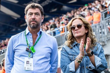 Zandvoort, Hollanda. 22-25 Ağustos 2024. Formula 1 Heineken Hollanda Grand Prix 'si. Pazar, yarış günü. Andrea Agnelli, İtalyan girişimci ve spor menajeri, Juventus FC 'nin eski başkanı..