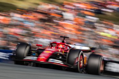 Zandvoort, Hollanda. 22-25 Ağustos 2024. Formula 1 Heineken Hollanda Grand Prix 'si. Cumartesi, Race. # 16, Charles LECLERC, MCO, Scuderia Ferrari Takımı, SF24. Yarışta üçüncü..