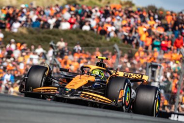 Zandvoort, Hollanda. 22-25 Ağustos 2024. Formula 1 Heineken Hollanda Grand Prix 'si. Cumartesi, Yarış # 4, Lando NORRRIS, GBR, McLaren F1 Takımı, MCL38, Mercedes motoru, yarışı kazanan.