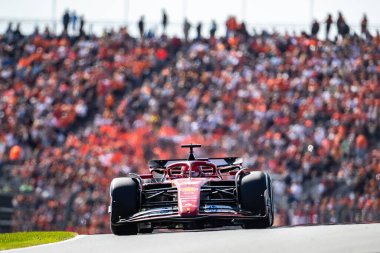 Zandvoort, Hollanda. 22-25 Ağustos 2024. Formula 1 Heineken Hollanda Grand Prix 'si. Cumartesi, Race. # 16, Charles LECLERC, MCO, Scuderia Ferrari Takımı, SF24. Yarışta üçüncü..