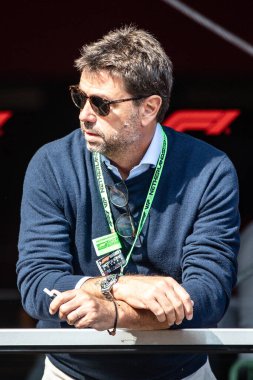 Zandvoort, Hollanda. 22-25 Ağustos 2024. Formula 1 Heineken Hollanda Grand Prix 'si. Pazar, yarış günü. Andrea Agnelli, İtalyan girişimci ve spor menajeri, Juventus FC 'nin eski başkanı..