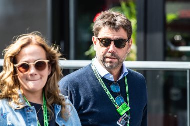 Zandvoort, Hollanda. 22-25 Ağustos 2024. Formula 1 Heineken Hollanda Grand Prix 'si. Pazar, yarış günü. Andrea Agnelli, İtalyan girişimci ve spor menajeri, Juventus FC 'nin eski başkanı..