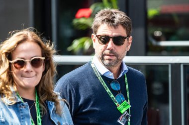 Zandvoort, Hollanda. 22-25 Ağustos 2024. Formula 1 Heineken Hollanda Grand Prix 'si. Pazar, yarış günü. Andrea Agnelli, İtalyan girişimci ve spor menajeri, Juventus FC 'nin eski başkanı..