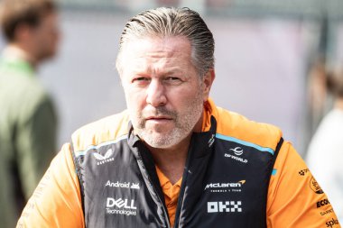 Zandvoort, Hollanda. 22-25 Ağustos 2024. Formula 1 Heineken Hollanda Grand Prix 'si. Pazar, yarış günü. Zak BROWN, McLaren Teknoloji Grubu icra direktörü, ABD, McLaren Genel Müdürü..