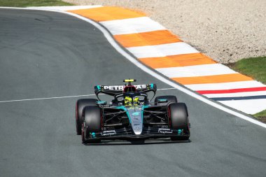 Zandvoort, Hollanda. 22-25 Ağustos 2024. Formula 1 Heineken Hollanda Grand Prix 'si. Cumartesi, elemeler var. # 44, Lewis HAMILTON, GBR, Mercedes AMG F1 Ekibi, Mercedes-AMG F1 W15 E Performans.