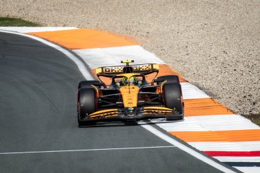 Zandvoort, Hollanda. 22-25 Ağustos 2024. Formula 1 Heineken Hollanda Grand Prix 'si. Cumartesi, elemeler var. # 4, Lando NORRRIS, GBR, McLaren F1 Ekibi, MCL38, Mercedes motoru, direk pozisyonu..