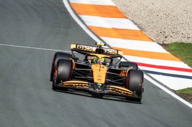 Zandvoort, Hollanda. 22-25 Ağustos 2024. Formula 1 Heineken Hollanda Grand Prix 'si. Cumartesi, elemeler var. # 4, Lando NORRRIS, GBR, McLaren F1 Ekibi, MCL38, Mercedes motoru, direk pozisyonu..