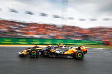 Zandvoort, Hollanda. 22-25 Ağustos 2024. Formula 1 Heineken Hollanda Grand Prix 'si. Cumartesi. 81, Oscar PIASTRI, AUS, McLaren F1 Ekibi, MCL38, Mercedes motoru.