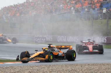 Zandvoort, Hollanda. 22-25 Ağustos 2024. Formula 1 Heineken Hollanda Grand Prix 'si. Cumartesi. 81, Oscar PIASTRI, AUS, McLaren F1 Ekibi, MCL38, Mercedes motoru.