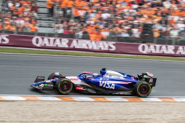 Zandvoort, Hollanda. 22-25 Ağustos 2024. Formula 1 Heineken Hollanda Grand Prix 'si. Cumartesi. # 3, Daniel RICCIARDO, AUS, Visa Cash App RB Formula 1 Ekibi, VCARB01, Honda RBPT