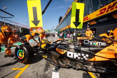 Zandvoort, Hollanda. 22-25 Ağustos 2024. Formula 1 Heineken Hollanda Grand Prix 'si. Cuma, bedava antrenman. # 4, Lando NORRIS, GBR, McLaren F1 Ekibi, MCL38, Mercedes motoru.