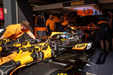 Zandvoort, Hollanda. 22-25 Ağustos 2024. Formula 1 Heineken Hollanda Grand Prix 'si. Cuma, bedava antrenman. # 81, Oscar PIASTRI, AUS, McLaren F1 Ekibi, MCL38, Mercedes motoru.