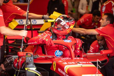 Zandvoort, Hollanda. 22-25 Ağustos 2024. Formula 1 Heineken Hollanda Grand Prix 'si. Cuma, bedava antrenman. # 55, Carlos SAINZ Jr., ESP, Scuderia Ferrari Takımı, SF-24.