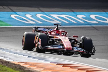 Zandvoort, Hollanda. 22-25 Ağustos 2024. Formula 1 Heineken Hollanda Grand Prix 'si. Cuma, bedava antrenman. # 16, Charles LECLERC, MCO, Scuderia Ferrari Takımı, SF24.