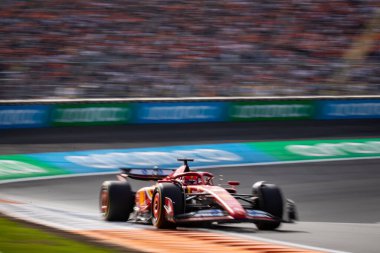 Zandvoort, Hollanda. 22-25 Ağustos 2024. Formula 1 Heineken Hollanda Grand Prix 'si. Cuma, bedava antrenman. # 16, Charles LECLERC, MCO, Scuderia Ferrari Takımı, SF24.