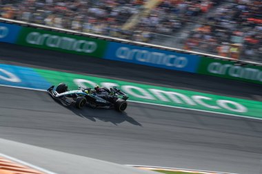 Zandvoort, Hollanda. 22-25 Ağustos 2024. Formula 1 Heineken Hollanda Grand Prix 'si. Cuma, bedava antrenman. # 44, Lewis HAMILTON, GBR, Mercedes AMG F1 Ekibi, Mercedes-AMG F1 W15 E Performans.