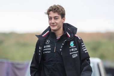 Zandvoort, Hollanda. 22-25 Ağustos 2024. Formula 1 Heineken Hollanda Grand Prix 'si. Cuma, bedava antrenman. George Russell, Mercedes.