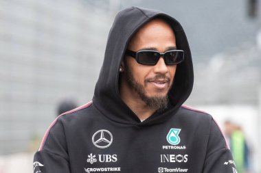 Zandvoort, Hollanda. 22-25 Ağustos 2024. Formula 1 Heineken Hollanda Grand Prix 'si. Perşembe, şoförler geliyor. Lewis HAMILTON, GBR, Mercedes AMG F1 Ekibi, Mercedes-AMG.