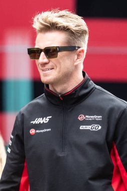 Zandvoort, Hollanda. 22-25 Ağustos 2024. Formula 1 Heineken Hollanda Grand Prix 'si. Perşembe, şoförler geliyor. Nico HUELKENBERG, GER, MoneyGram Haas F1 Ekibi.